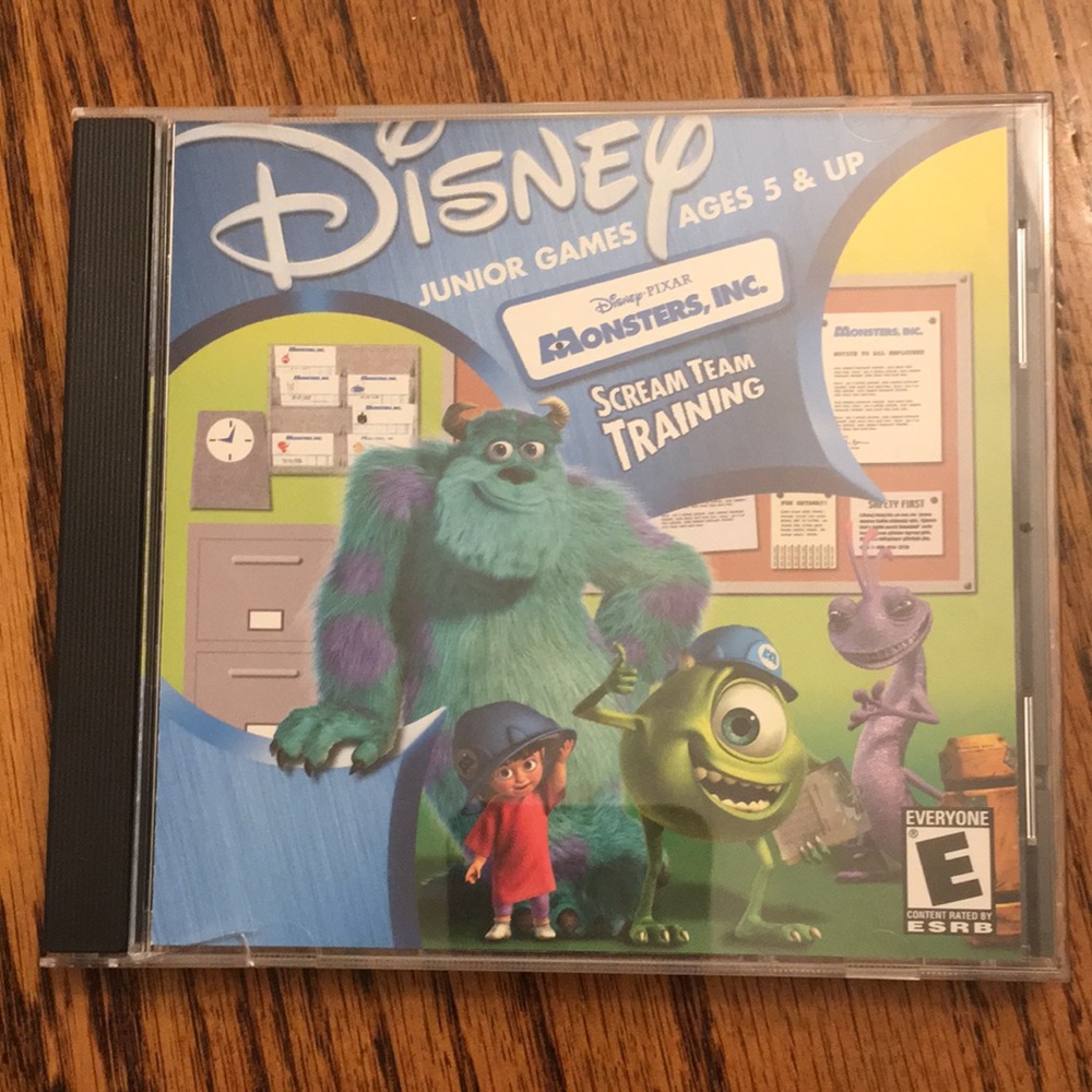 Disney monster inc PC video game CD rom windows 95/98 Vintage